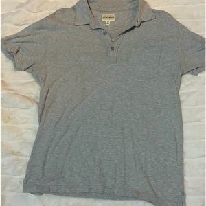 Gray three button Lucky Brand polo/dress shirt